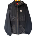 Nike International Windbreaker Jacket Mens XXL Black Full Zip Hooded Lightweight
