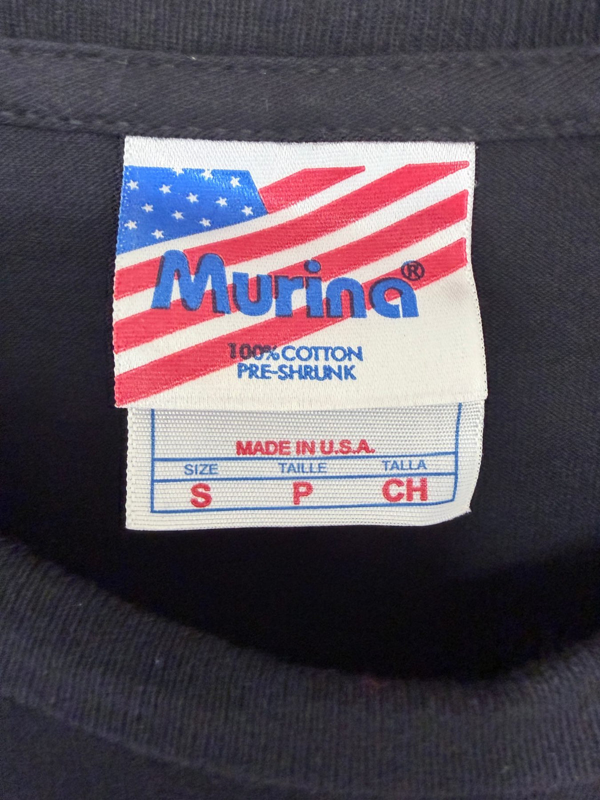 Murina Men's Black U2 Crewneck T-Shirt — brand label