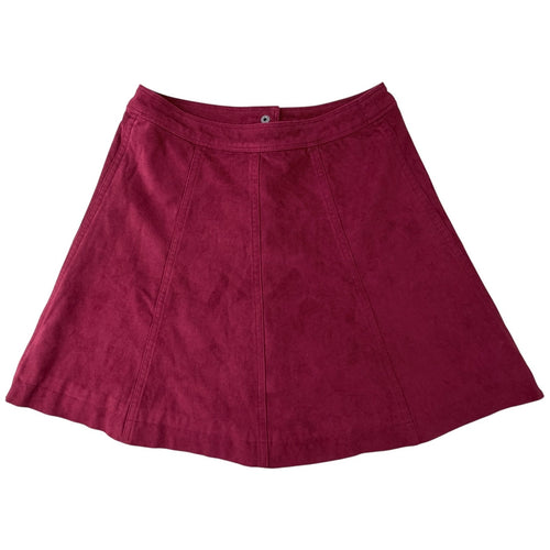 Abercrombie & Fitch Burgundy Polyester Skirt - Women's 0