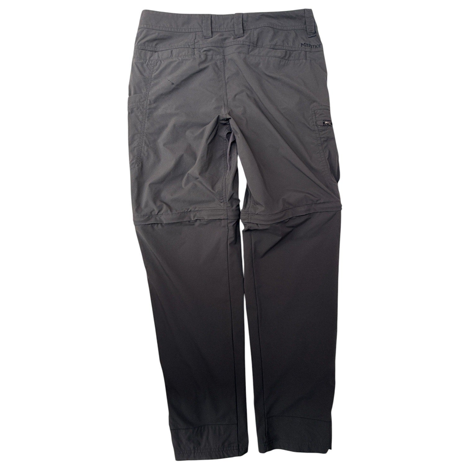 Marmot Convertible Hiking Pants Mens 32 Gray Zip Off Outdoor