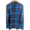 Oakley Plaid Button Down Shirt Mens XL Blue Long Sleeve Casual