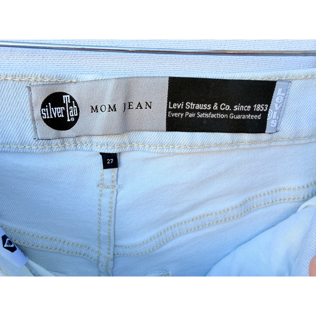 Levi Strauss SilverTab Mom Jeans Womens 27 Light Wash Denim