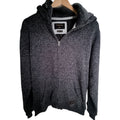 Quiksilver Full Zip Knit Hoodie Mens XL Gray