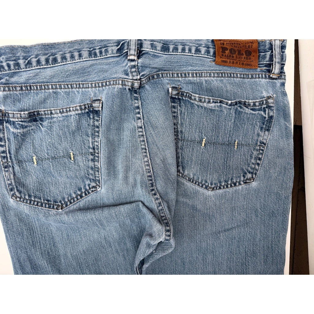 Polo Ralph Lauren Jeans Mens 34x30 Light Wash Straight Leg Denim Pants