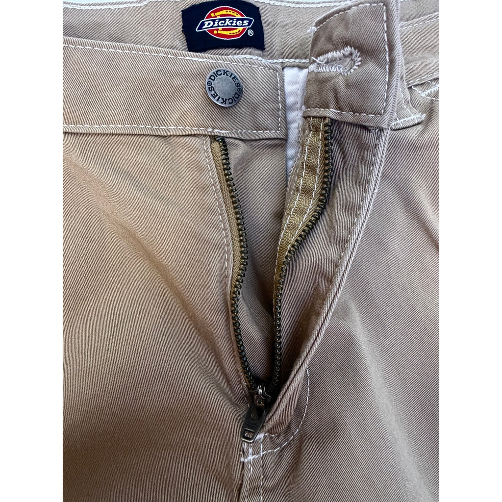 Dickies Womens Cargo Shorts Khaki Utility Workwear Multi Pocket Casual Shorts