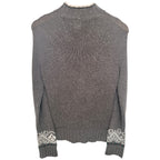 High Sierra Men's Gray Full-Zip Mock Neck Sweater — back view