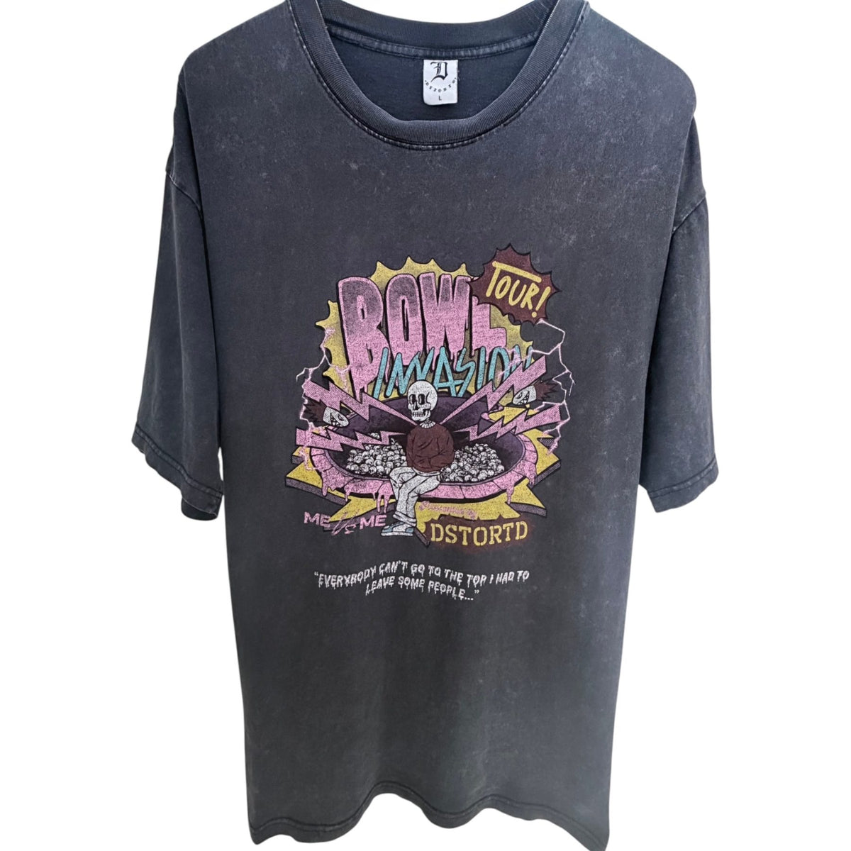 DSTORTD Men's Charcoal Gray T-Shirt — front view