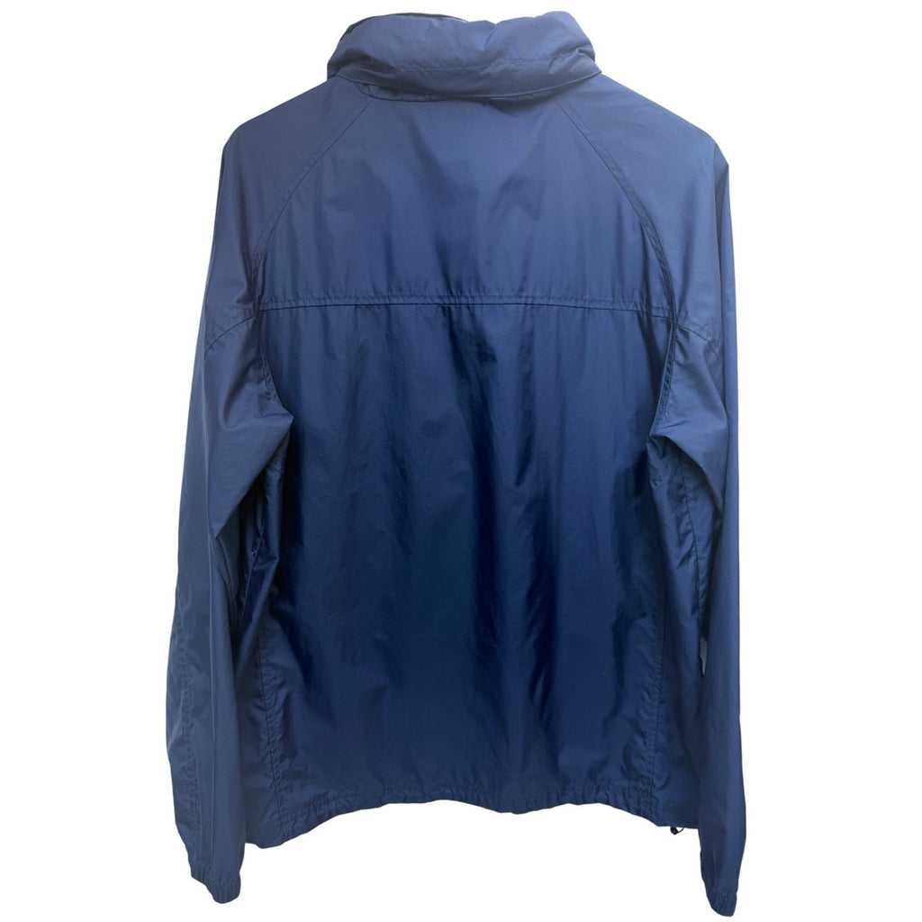 L.L. Bean Pullover Jacket Mens Medium Blue 1/4 Zip Nylon Lightweight Outdoor