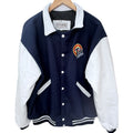 Steer Brand Tide Racing Team Varsity Jacket Mens XL Wool Leather USA Snap Front