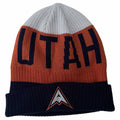 Utah Hockey Club Knit Beanie Orange Navy White One Size