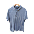Hugo Boss Polo Shirt Mens Medium Gray Regular Fit Short Sleeve Polo