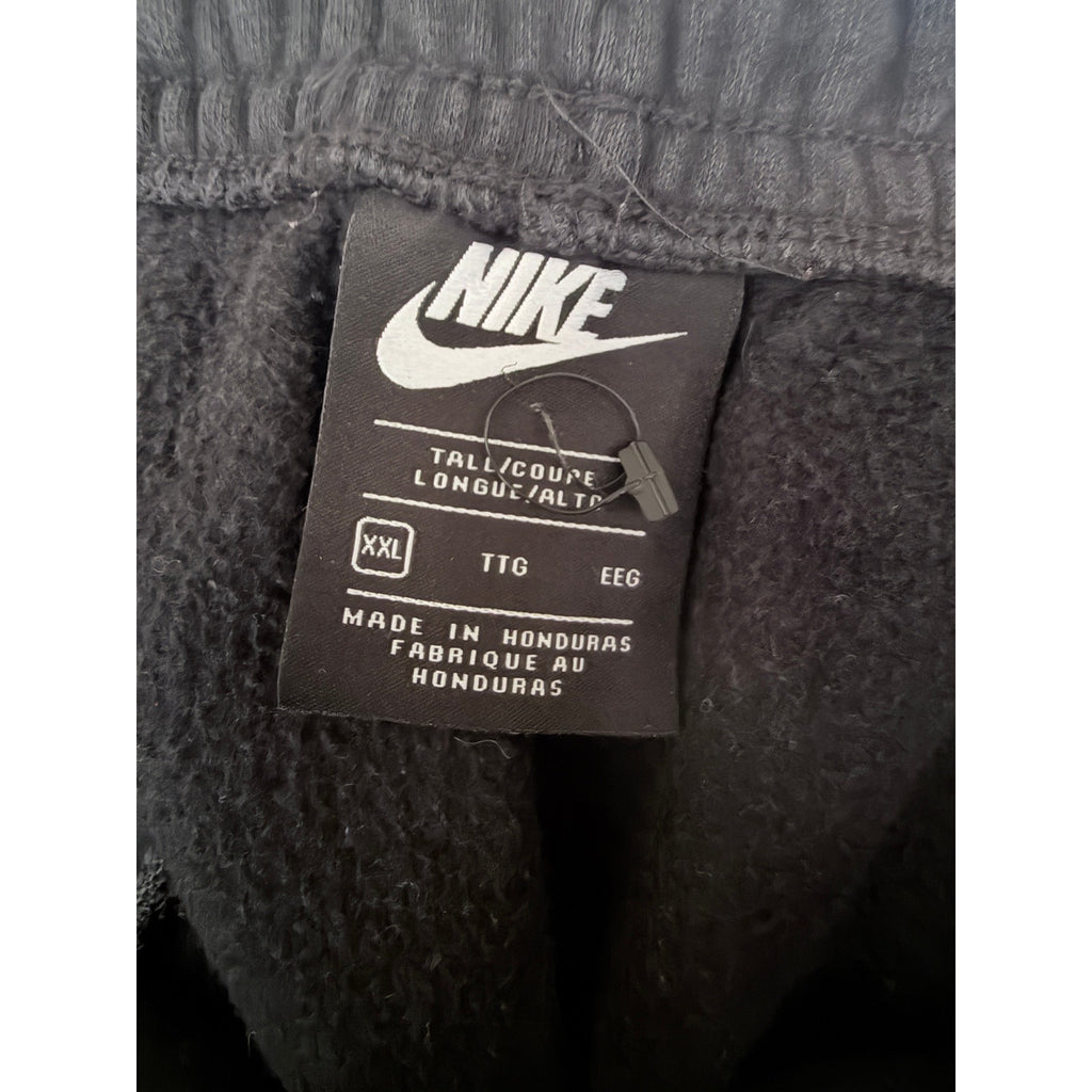 Nike Mens XXL Tall Black Fleece Sweatpants Joggers Swoosh