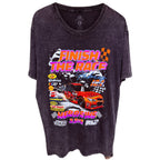 Malta Apparel Men's Purple Finish the Race Hebrews 12:1 T-Shirt — front view