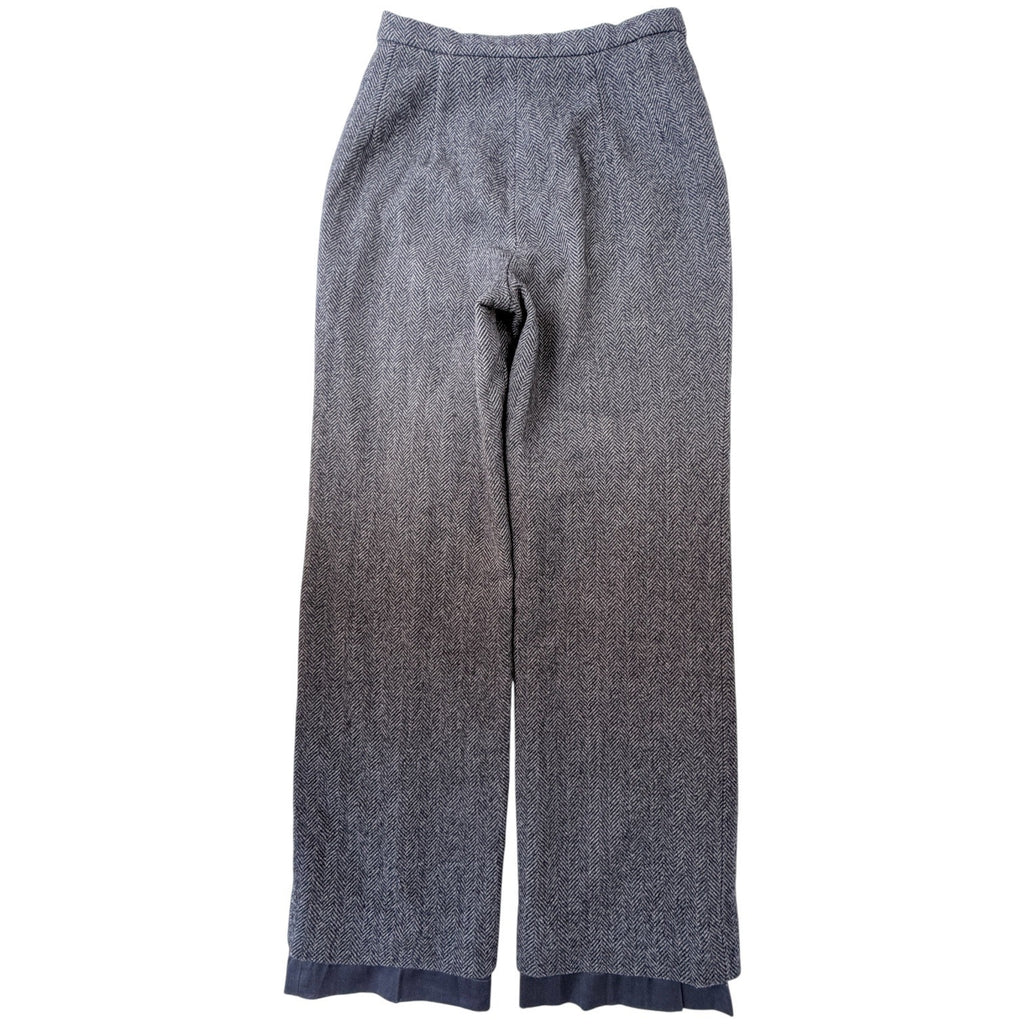 Pendleton Wool Pants Womens 30x30 Gray Herringbone Vintage USA Made