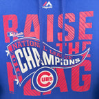 Majestic Men's Blue Chicago Cubs 2016 National League Champions Raise the Flag Hoodie — view 4