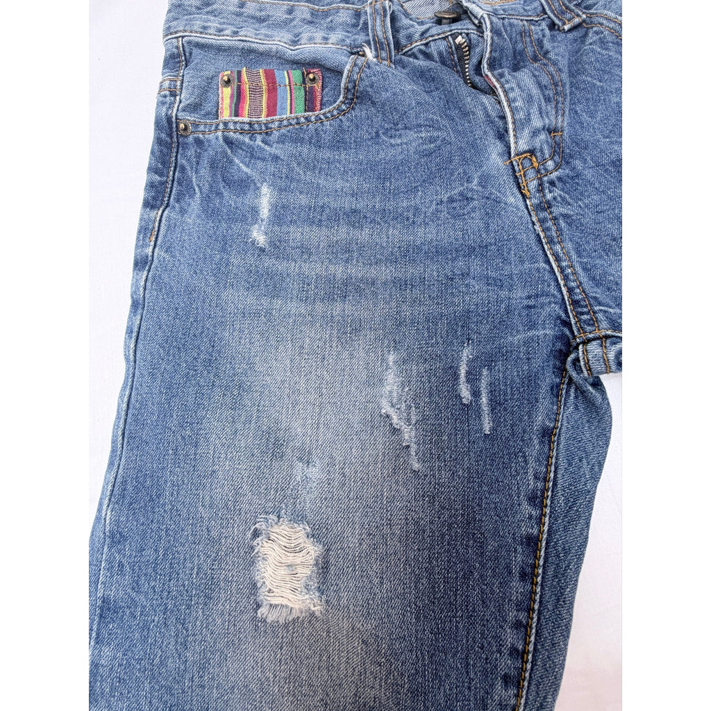 DSquared2 Mens Jean Shorts Size 29 Distressed Denim Designer Luxury Italy Style