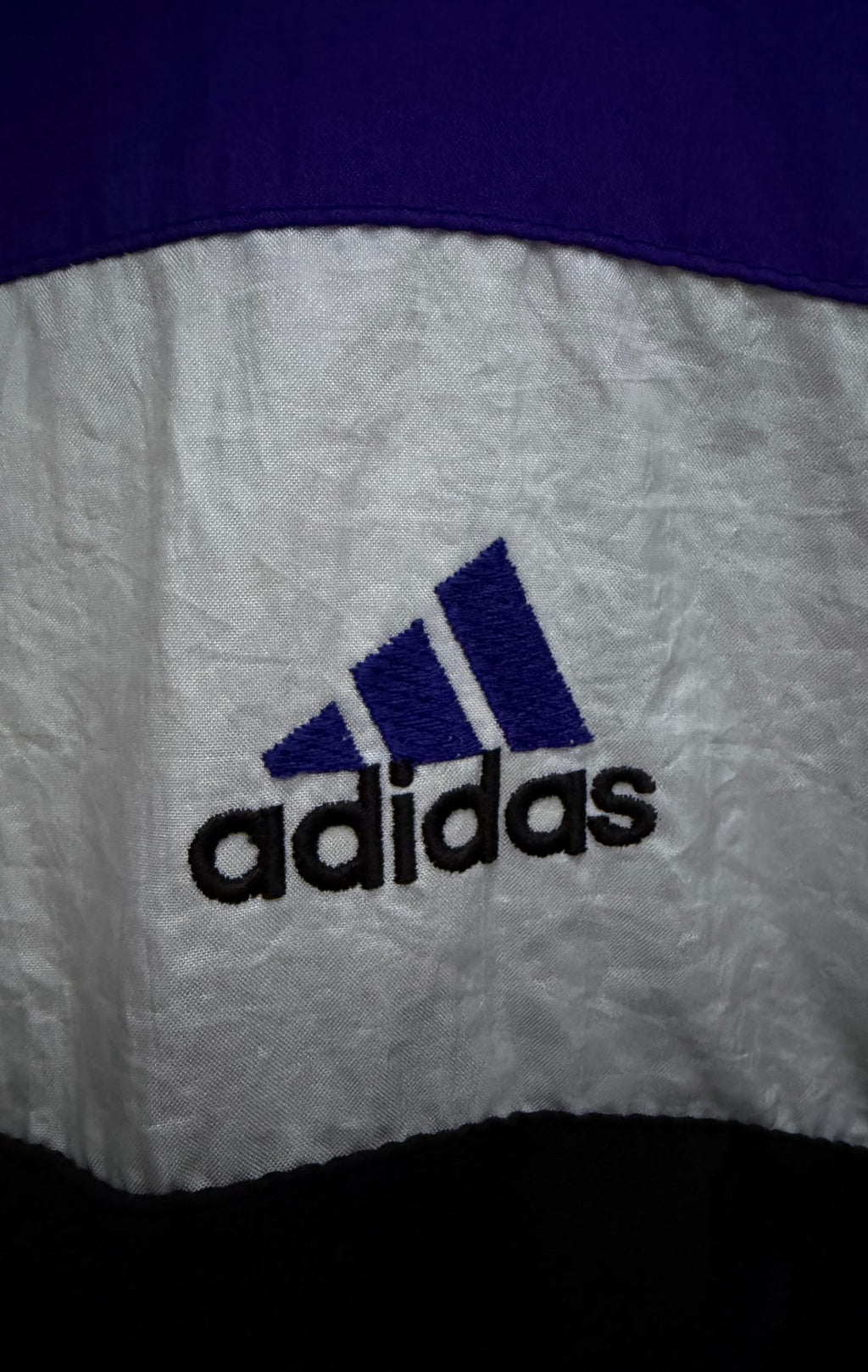 adidas Men's Purple Colorblock Full-Zip Fleece Jacket — view 5