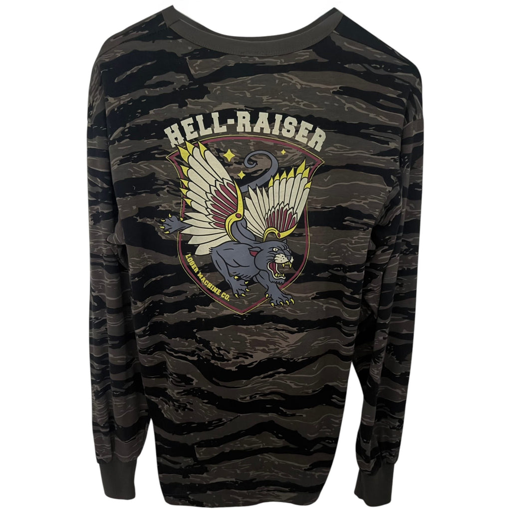 Loser Machine Company Men's Gray Hell-Raiser T-Shirt — front view