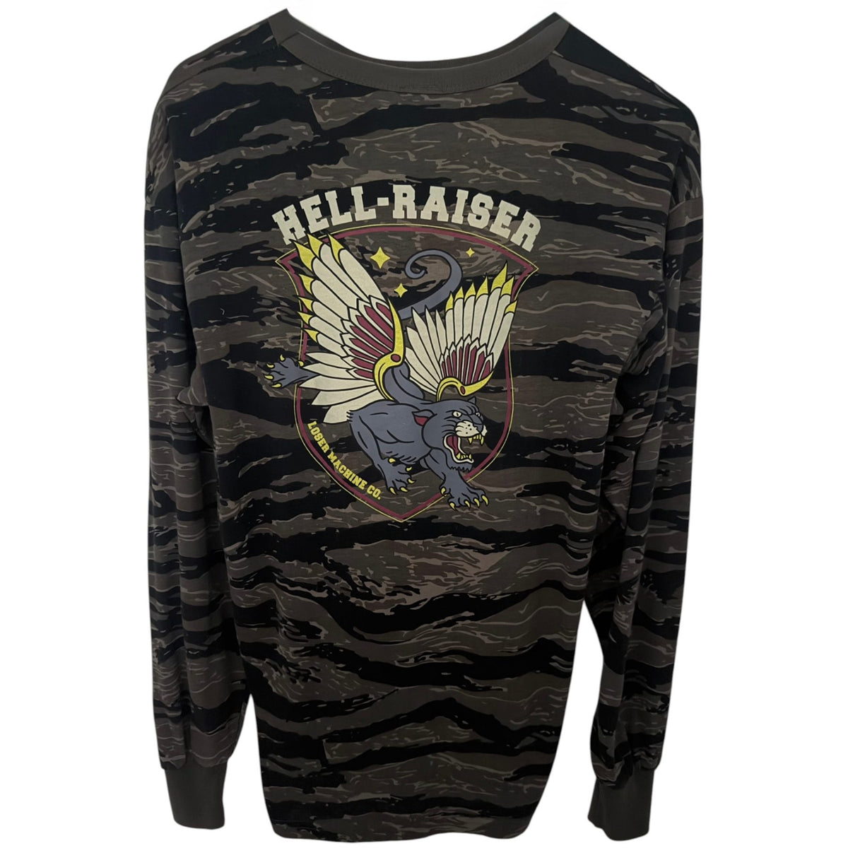 Loser Machine Company Men's Gray Hell-Raiser T-Shirt — front view