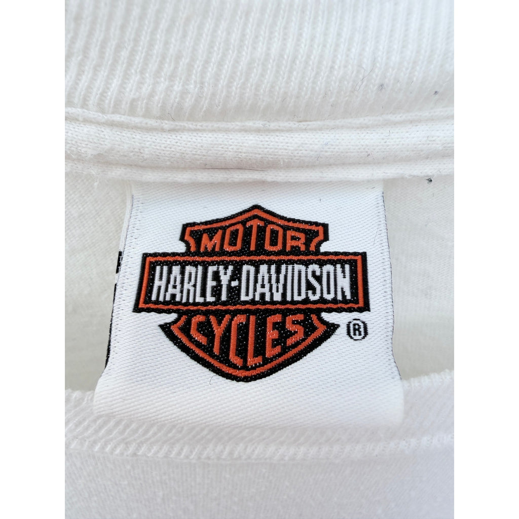 Harley Davidson Wisconsin T Shirt Mens XL White 110th Anniversary Graphic Tee
