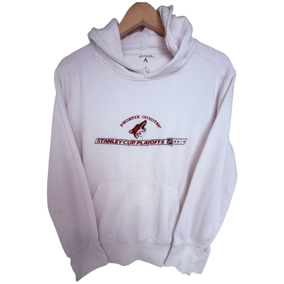 Antigua Men's Phoenix Coyotes Playoffs Hoodie Medium White product image