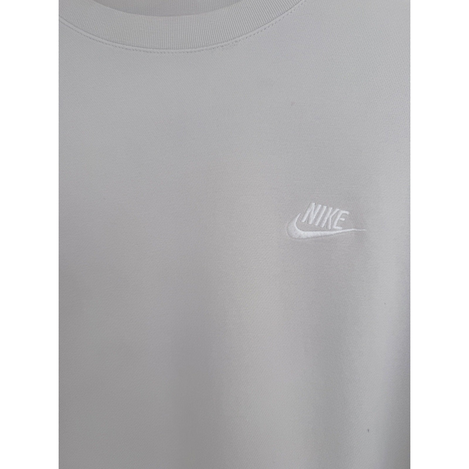 Nike Crewneck Sweatshirt Mens Large Cream Knit Sleeve Pullover