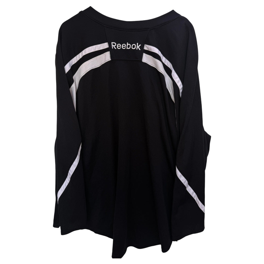 Reebok Goalie Jersey Mens XL Black White Hockey Long Sleeve Athletic Shirt