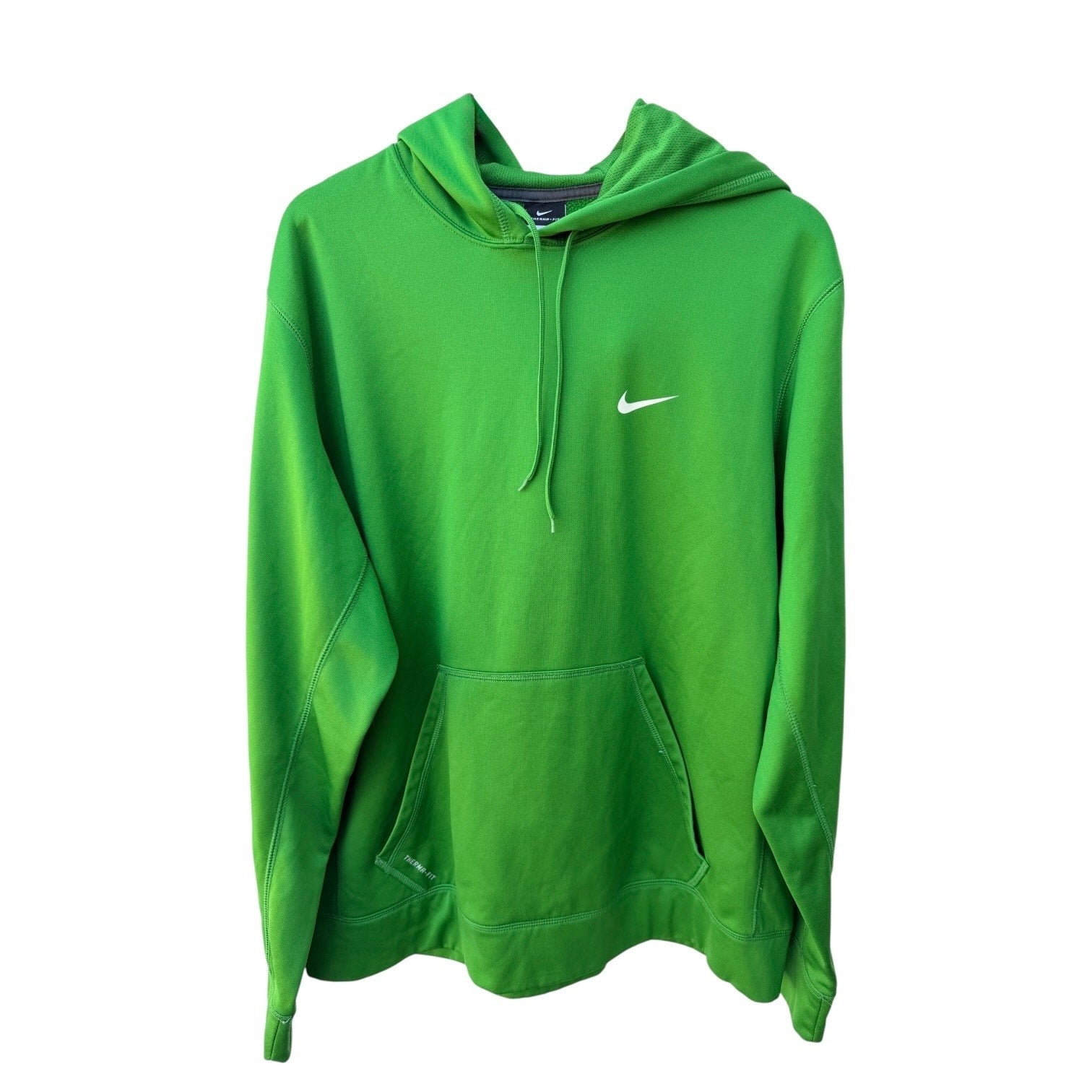 Nike Therma-Fit Hoodie Mens XL Green Pullover Sweatshirt