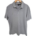 BOSS Hugo Boss Polo Shirt Mens Large Gray Short Sleeve Designer Casual