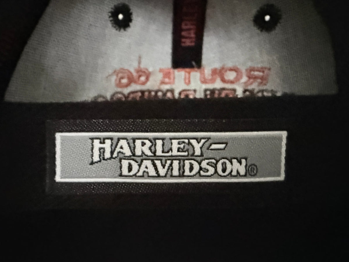 Harley-Davidson Men's Black Harley-Davidson Motorcycles Route 66 Harley-Davidson Tulsa, OK Hat — additional view