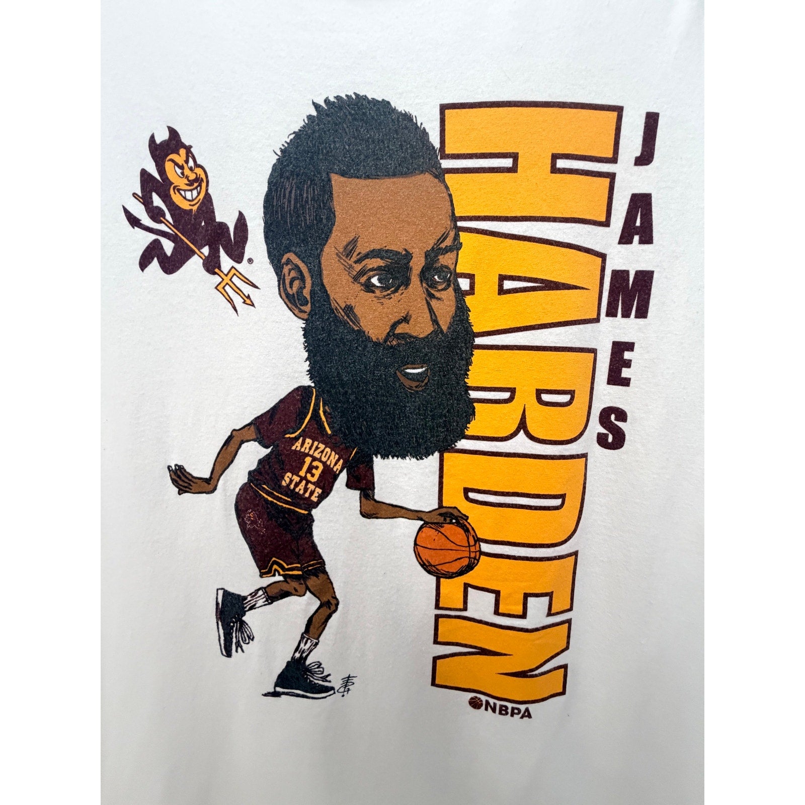 James Harden Arizona State Sun Devils Basketball Graphic T-Shirt - product photo 4