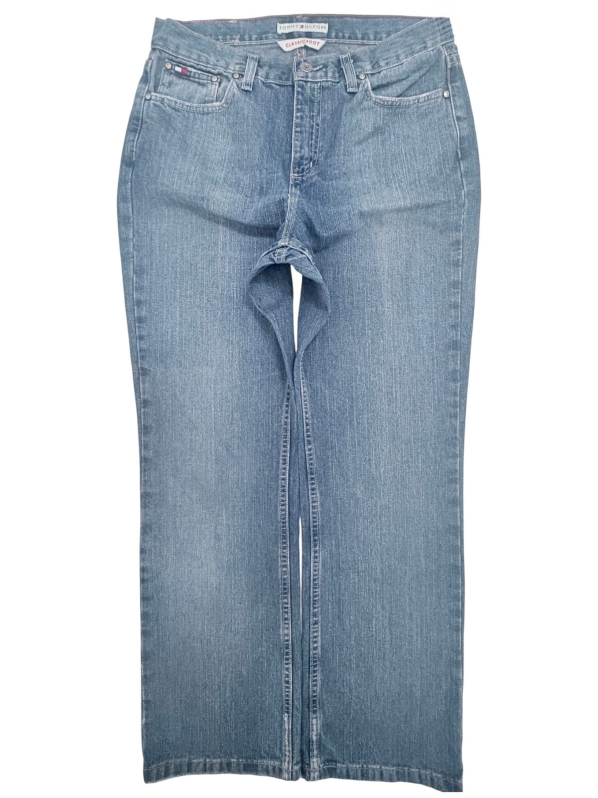 Tommy Hilfiger Women's Blue Classic Boot Jeans — front view