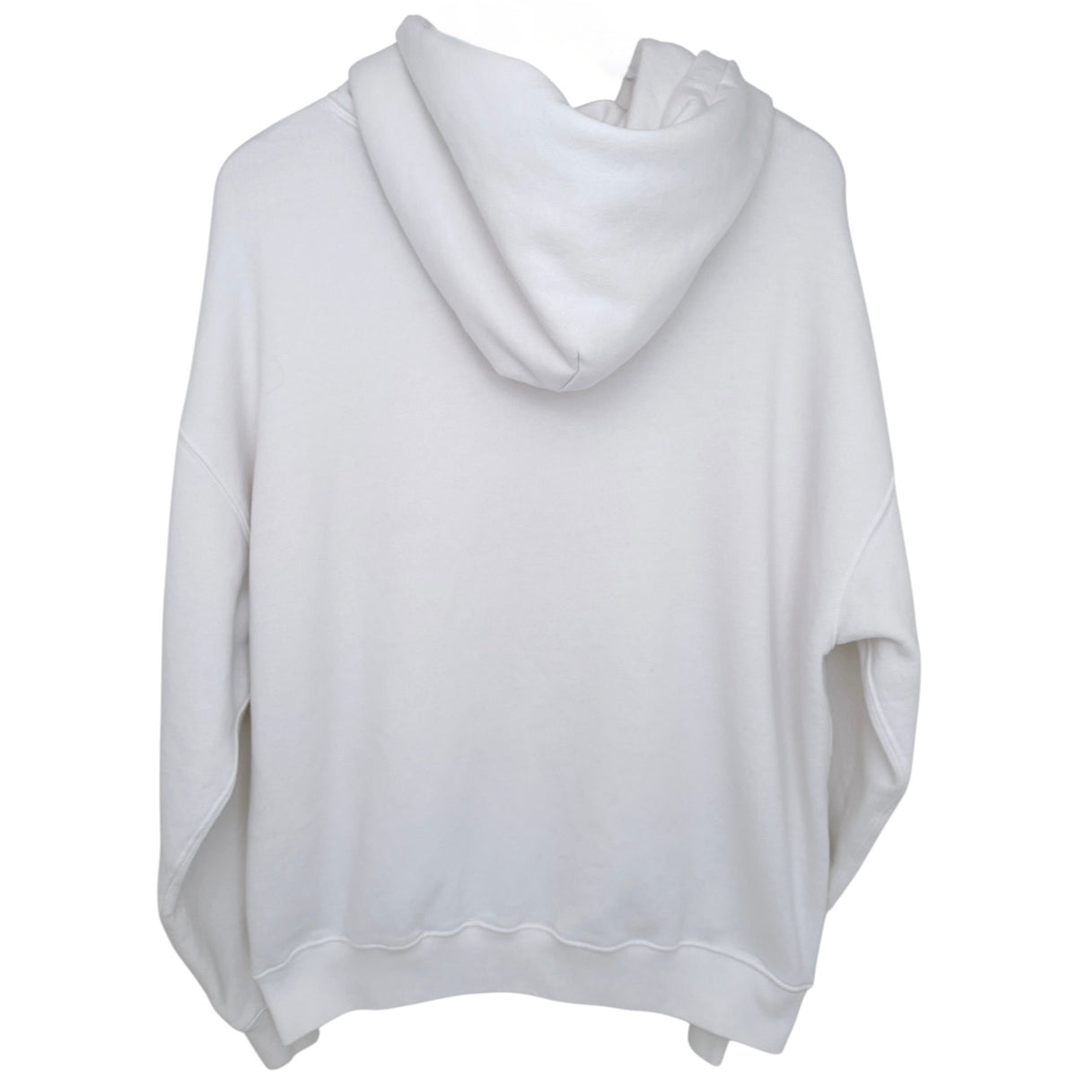 Abercrombie & Fitch Men's White Soft A&F Fleece Hoodie — back view