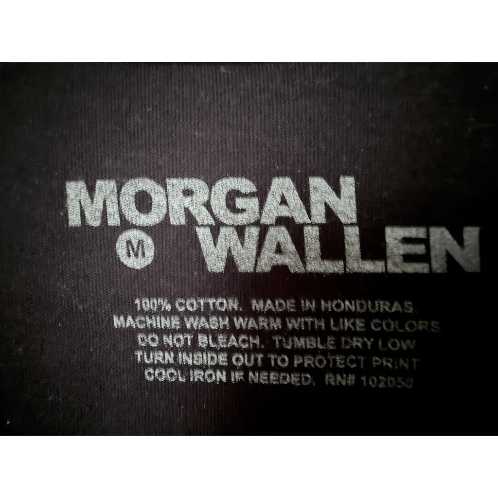 Morgan Wallen One Night At A Time World Tour Graphic T Shirt Mens Medium Black