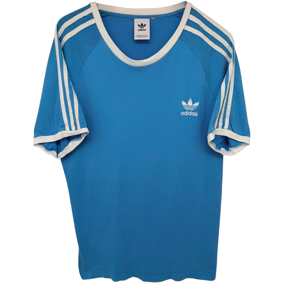 adidas Men's Blue Rugby Raglan T-Shirt — front view