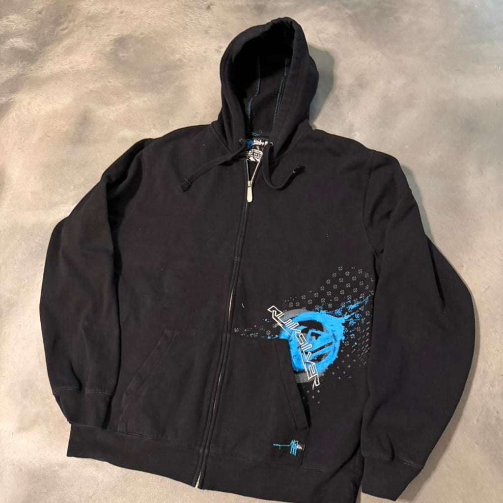 Vintage 2000s black embroidered y2k