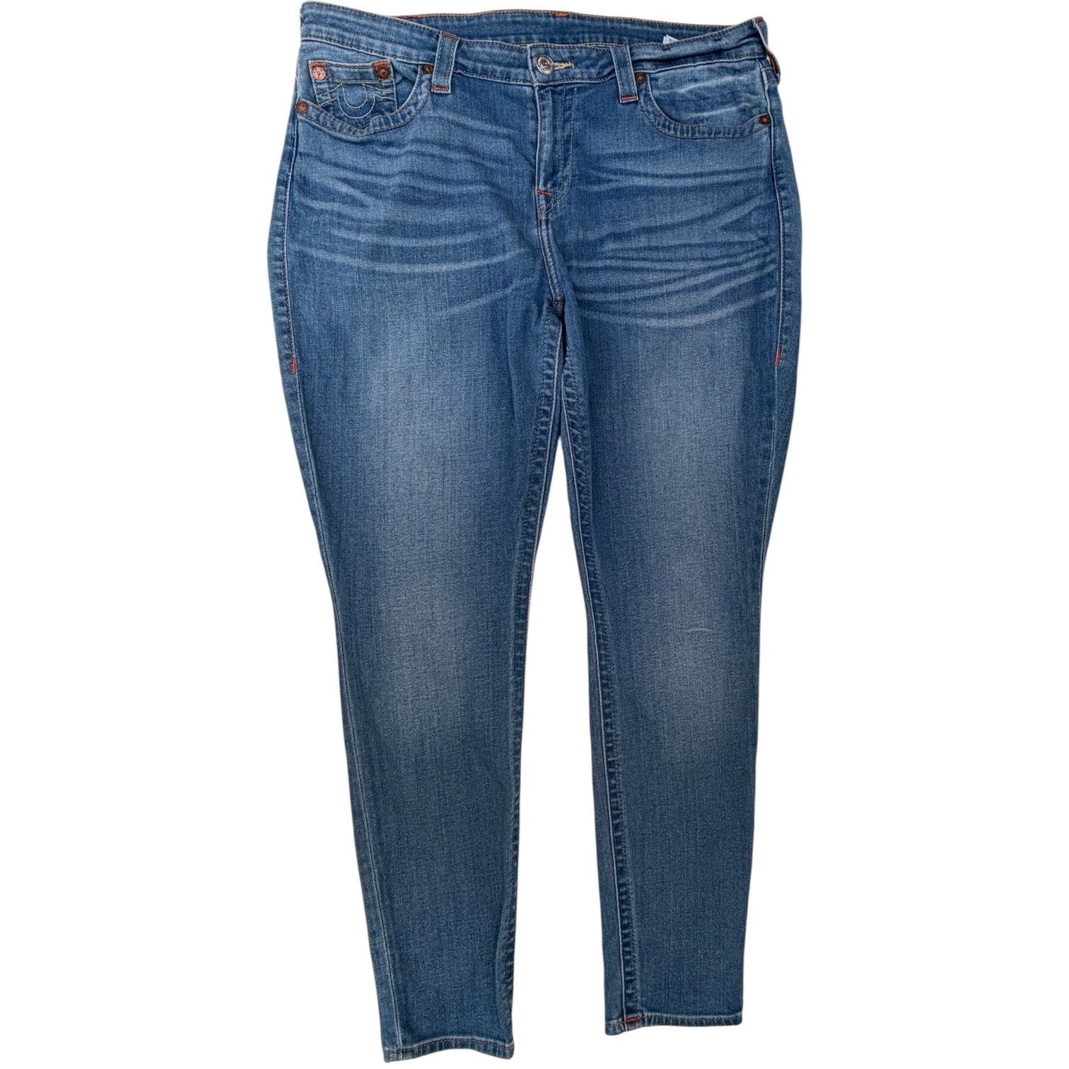 True Religion Jeans Mens 36 Blue Skinny Stretch Denim Pants