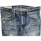 Polo Ralph Lauren Varick Slim Straight Distressed Jeans Mens 31x30 Blue
