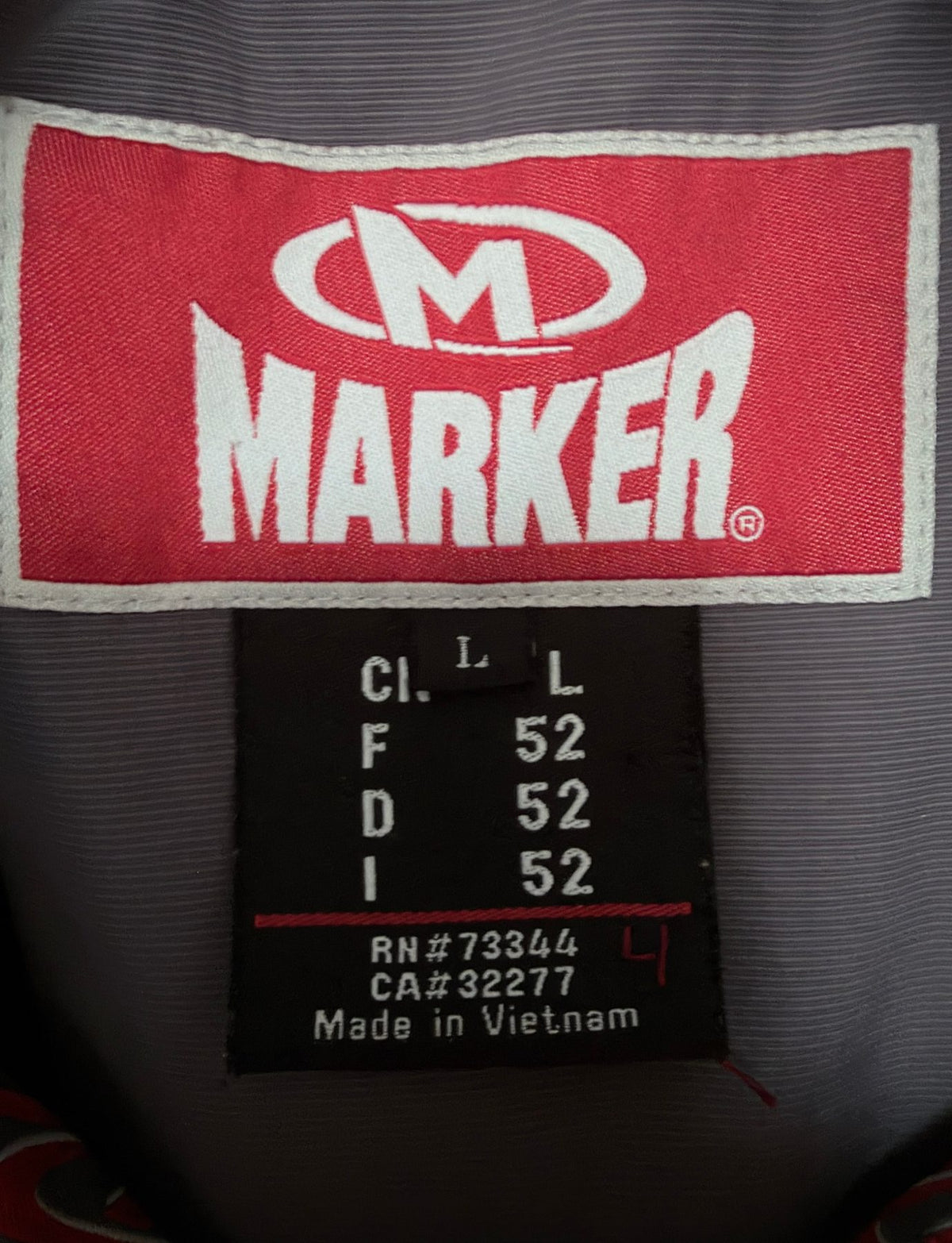 Marker Men's Gray Colorblock Jacket — brand label