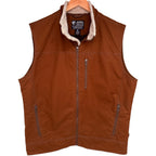 KÜHL Men's Brown Vintage Patina Dye Vest — back view