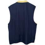 PGA TOUR Men's Blue PGA TOUR Colorblock Quarter-Zip Full-Zip Vest — back view