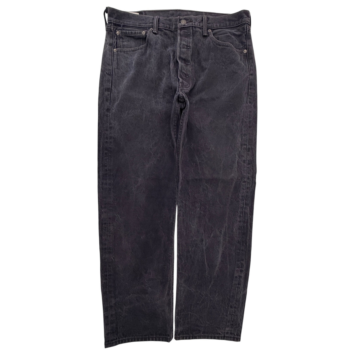 Levi's Black 501 L32 Cotton Jeans - Men's W36