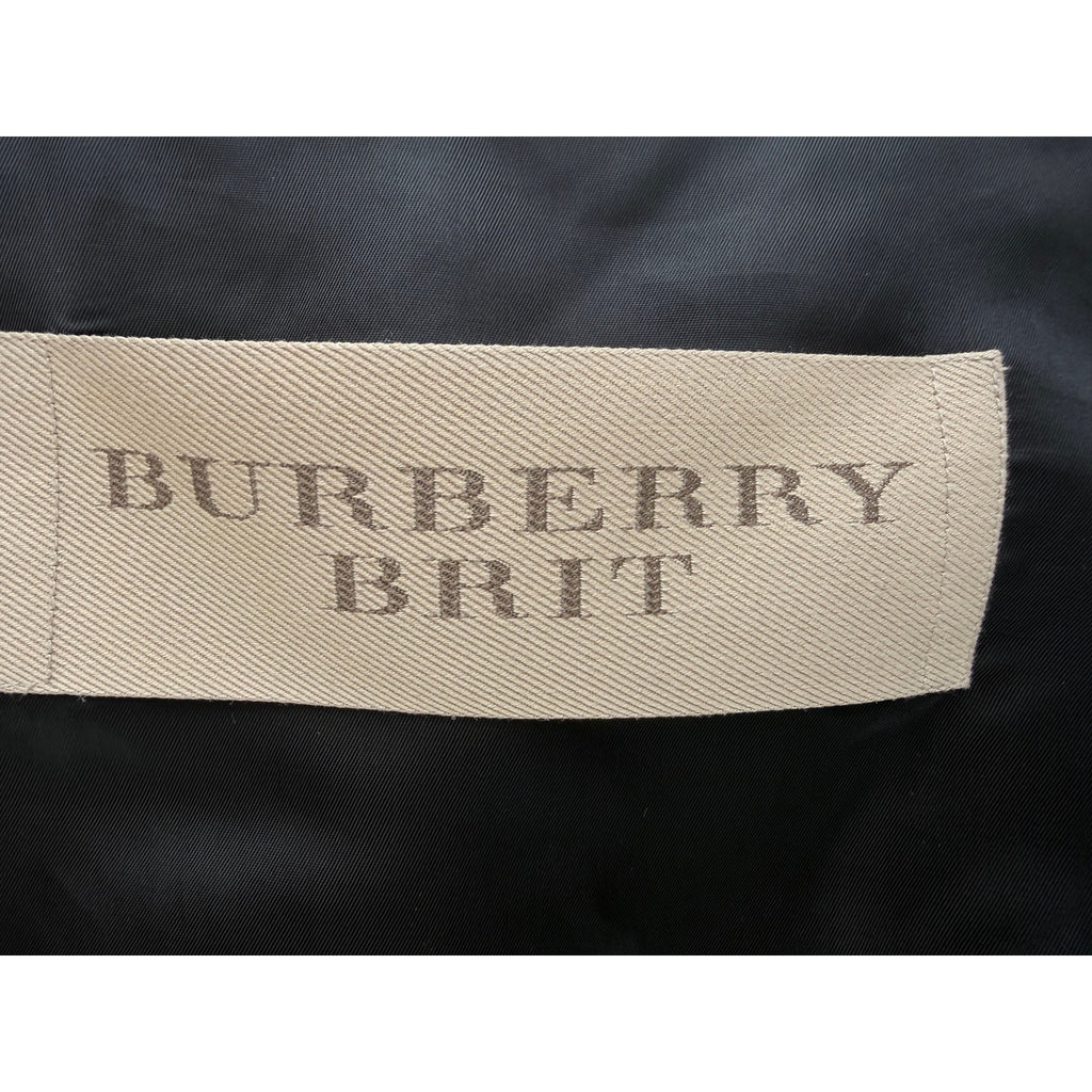 Burberry Brit Sleeveless Vest Womens Black Tie Front Designer Layering Top