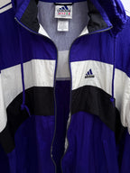 adidas Men's Purple Colorblock Full-Zip Fleece Jacket — view 4