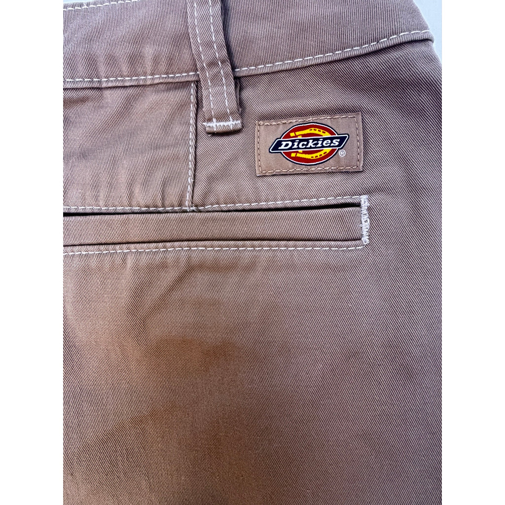 Dickies Womens Cargo Shorts Khaki Utility Workwear Multi Pocket Casual Shorts