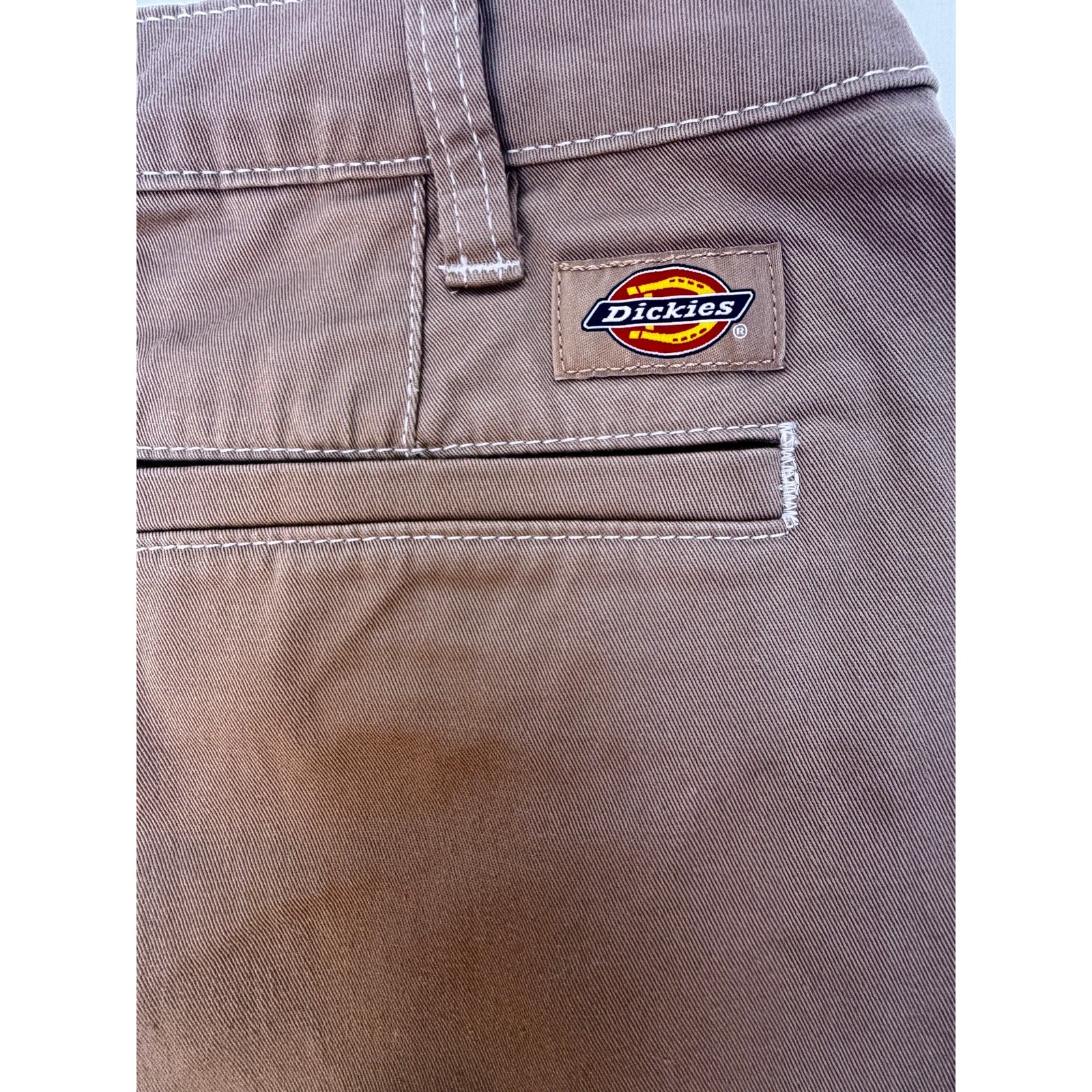Dickies Womens Cargo Shorts Khaki Utility Workwear Multi Pocket Casual Shorts
