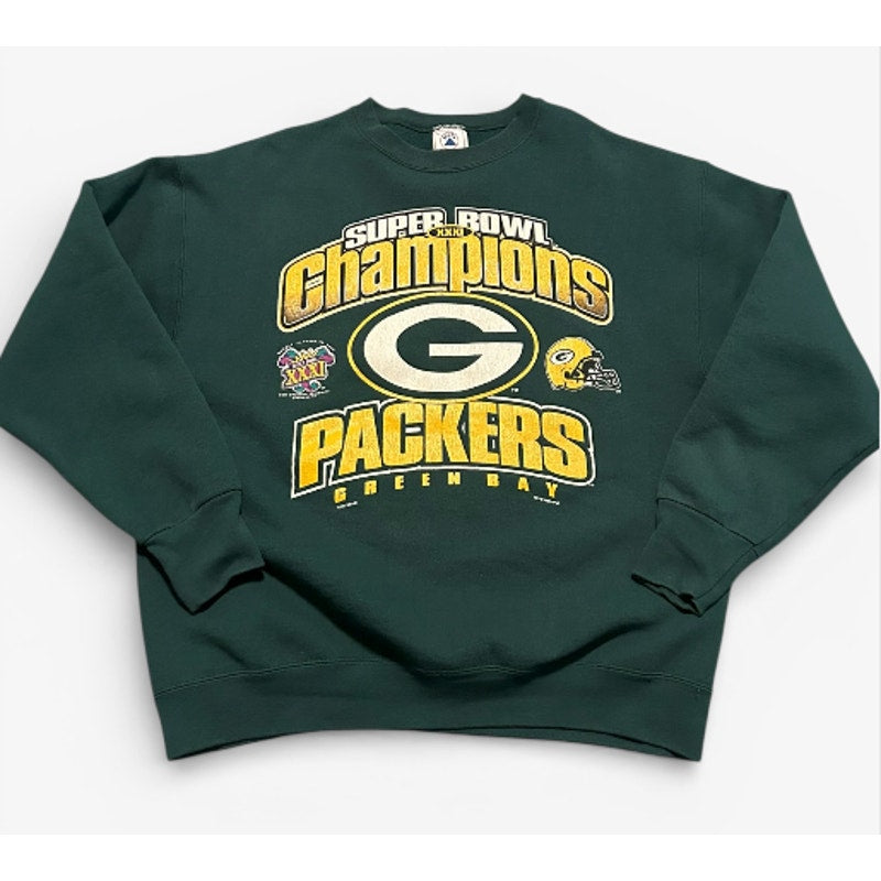 Vintage Green Bay Packers Super Bowl Champion Sweatshirt Mens L 90s NFL Crewneck