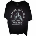 Mike Tyson Everyone Has A Plan Until They Get Punched Graphic T Shirt Mens XL