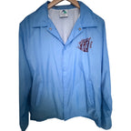 Super Bowl XLIII Coaches Jacket Mens Large Blue Snap Front NFL Football Jacket