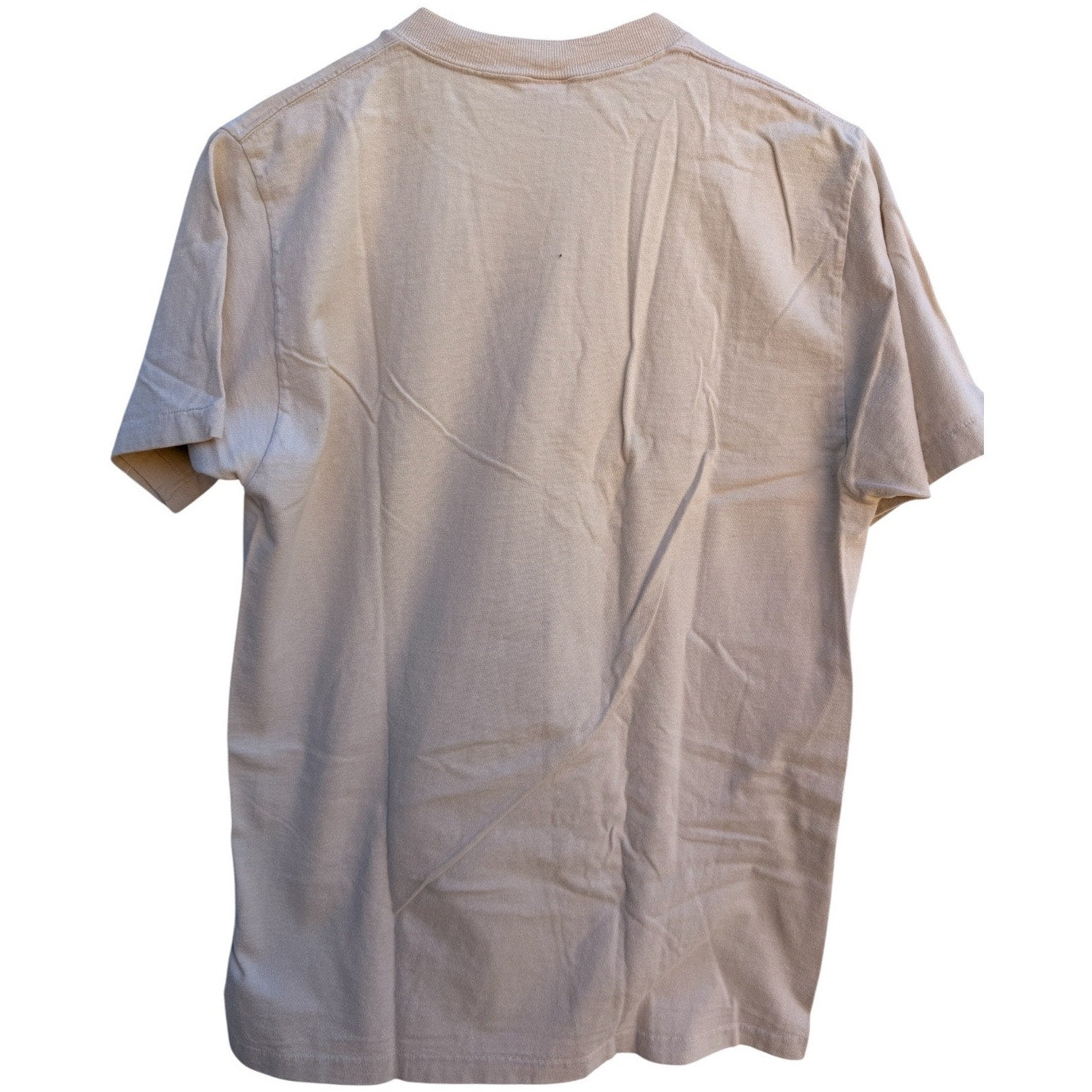Budweiser Biplane Graphic T Shirt Mens Large Beige Vintage Beer Tee